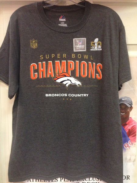 Denver Broncos NFL Super Bowl 50 Champions T-Shirt XL –