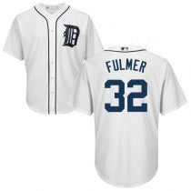 Fulmer Detroit Tigers White Home Majestic Cool Base Jersey STITCHED