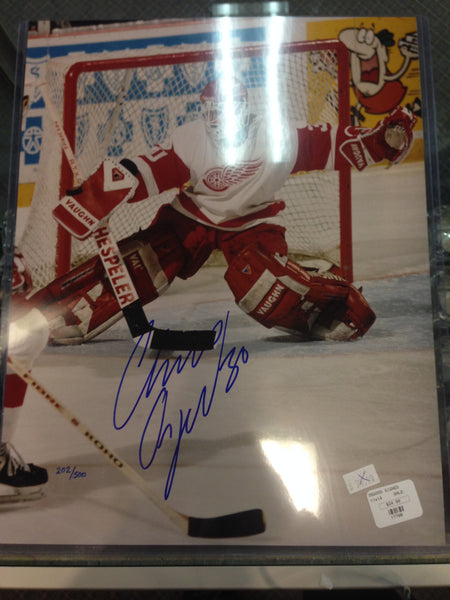 Chris Osgood Detroit Red Wings Signed 11x14 Picture