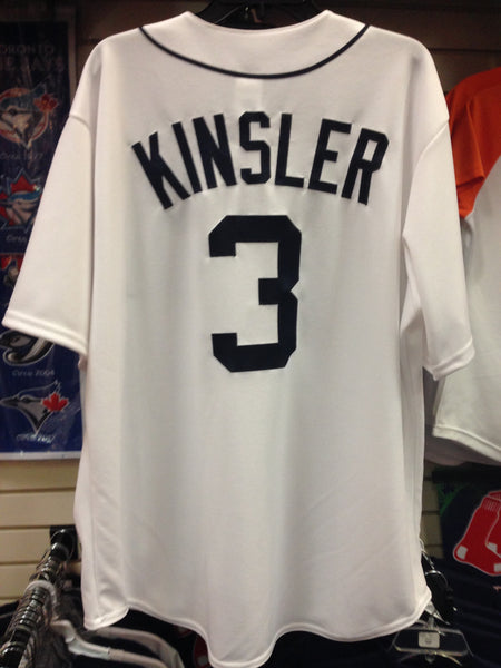 Ian Kinsler Detroit Tigers White Home Majestic Cool Base Jersey STITCHED