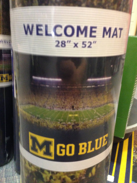 University of Michigan Large Football Field Welcome Mat 28" x 52"