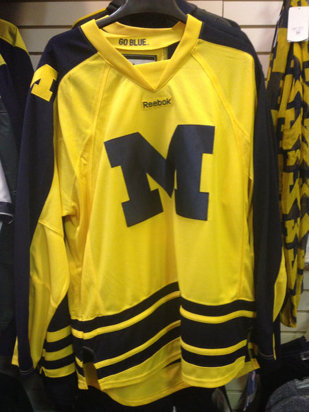 University of Michigan Blank Alternate Yellow Hockey Jersey